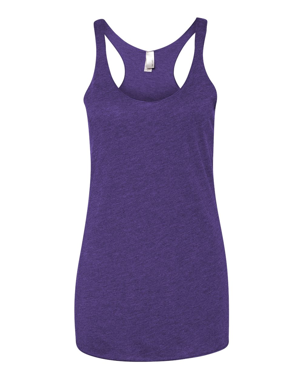 Women’s Triblend Racerback Tank - Front - B88218672 - Purple Rush