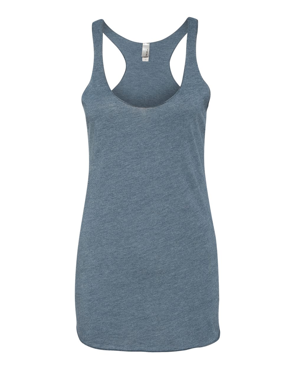 Women’s Triblend Racerback Tank - Front - B88218682 - Indigo