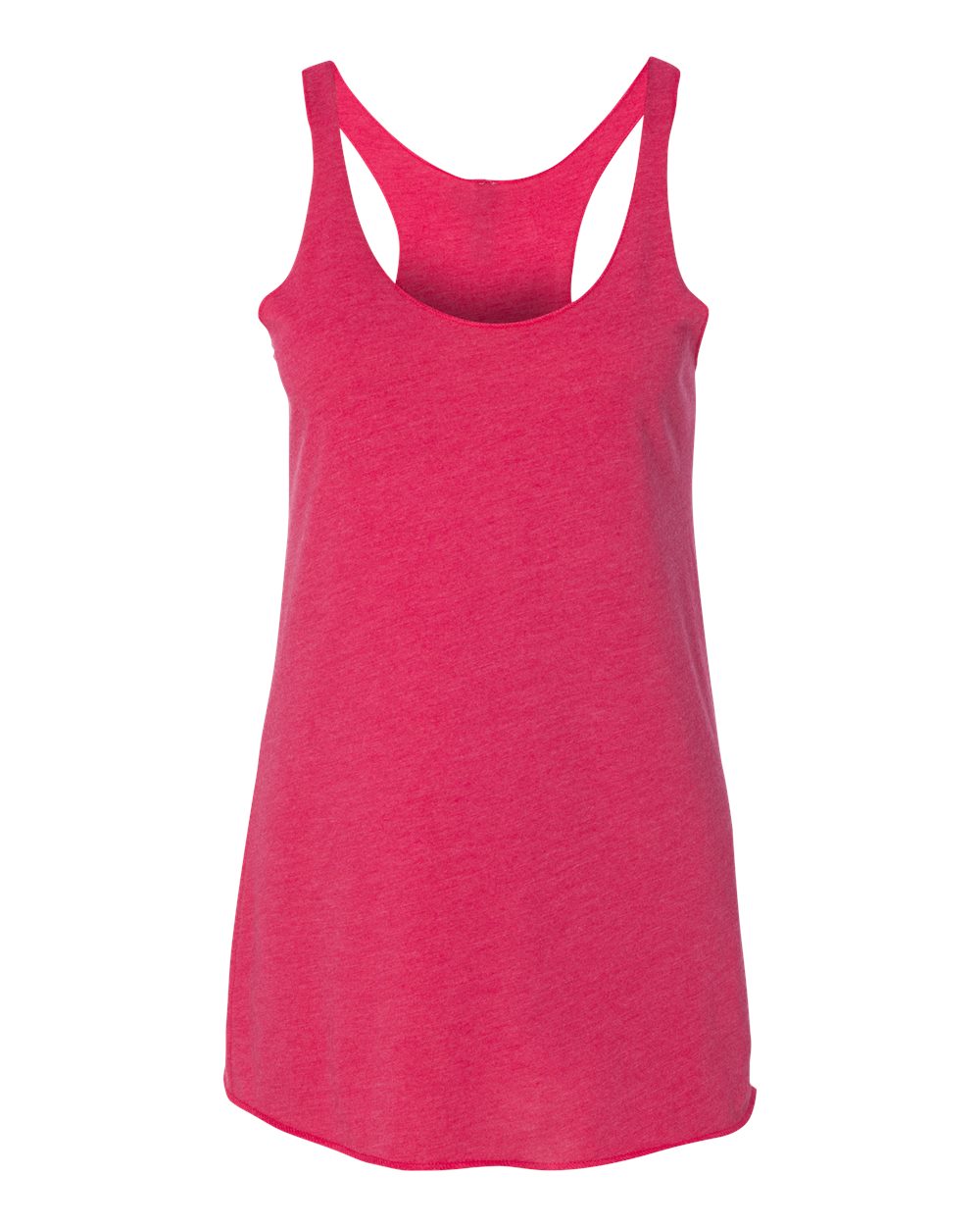 Women’s Triblend Racerback Tank - Front - B88218692 - Vintage Shocking Pink