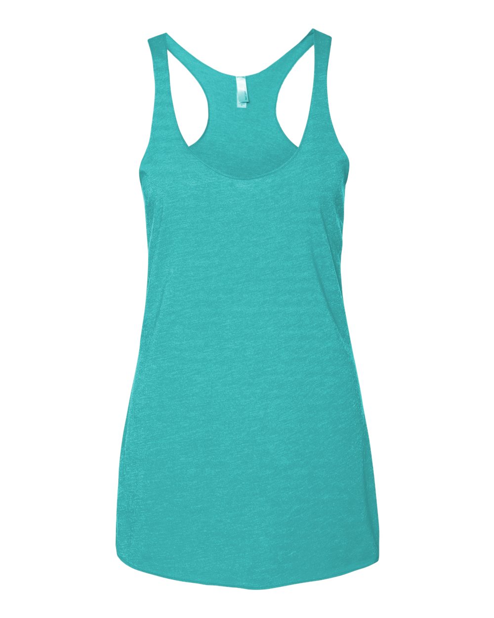 Women’s Triblend Racerback Tank - Front - B88218972 - Tahiti Blue