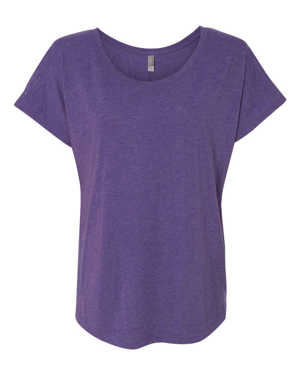 Women’s Triblend Dolman T-Shirt - Front - B55318672 - Purple Rush