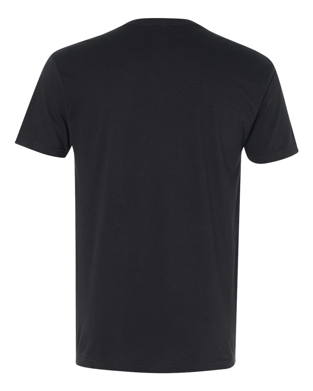 Men's Sueded V-Neck T-Shirt - Back - B57118502 - Black