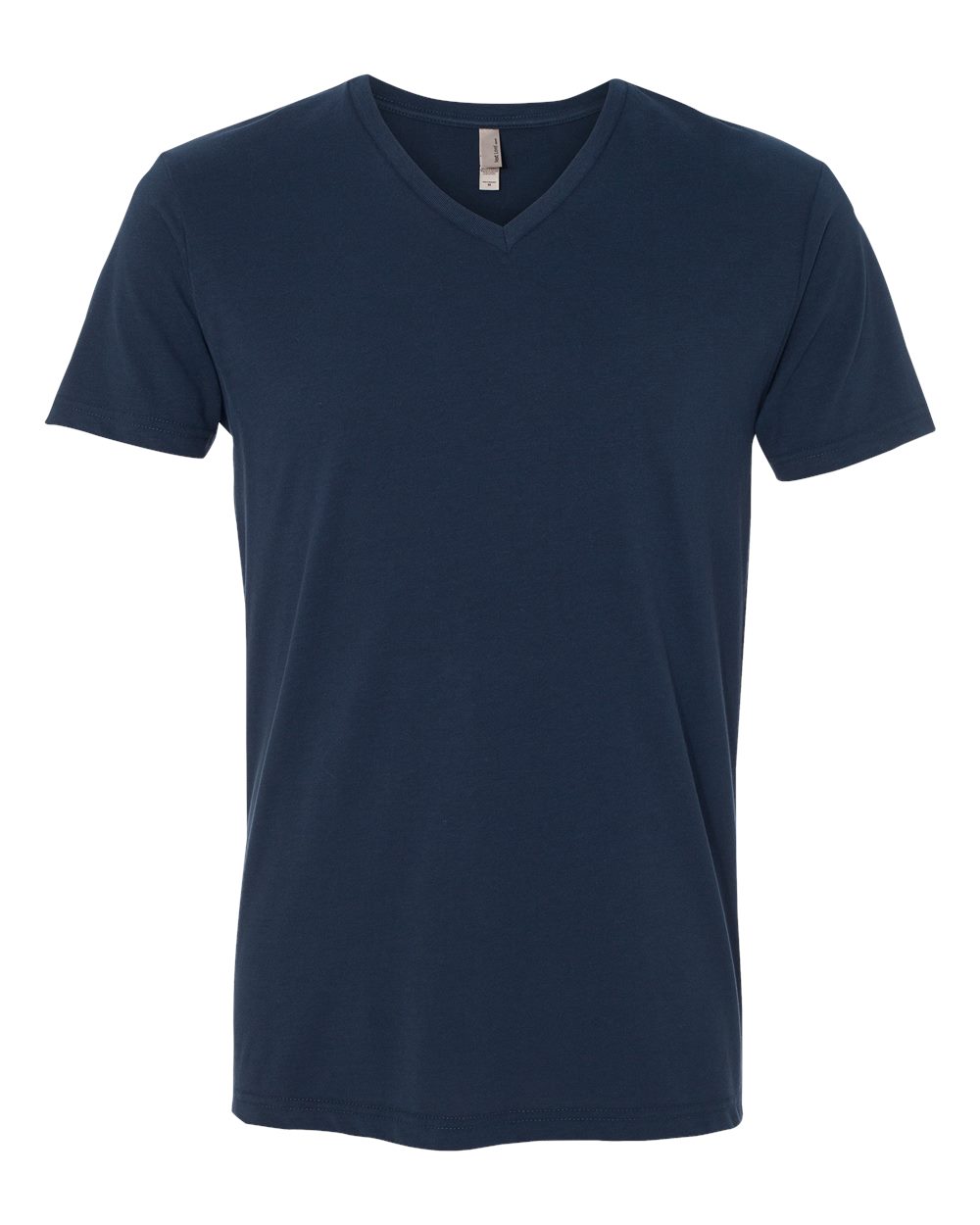 Men's Sueded V-Neck T-Shirt - Front - B57118652 - Midnight Navy