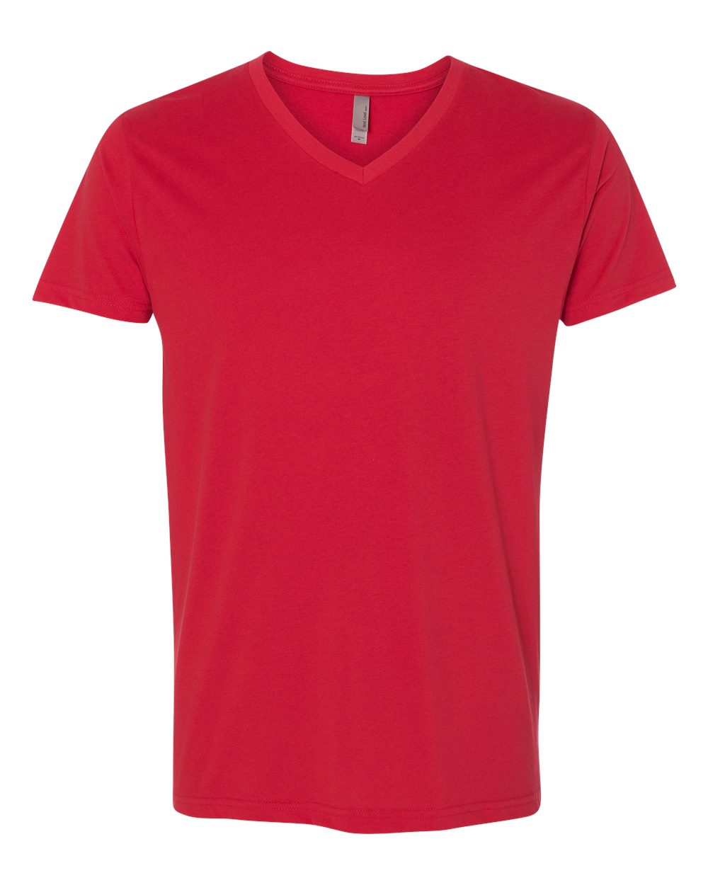 Men's Sueded V-Neck T-Shirt - Front - B57118702 - Red