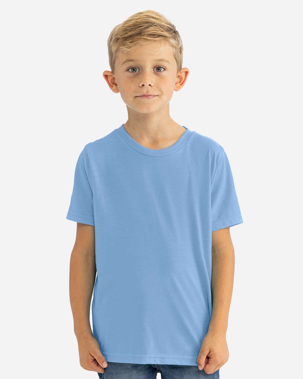 Youth CVC T-Shirt - OnModelFront - B55118252 - Heather Columbia Blue
