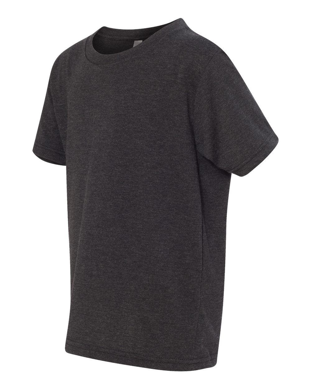 Youth CVC T-Shirt - Side - B55118092 - Charcoal