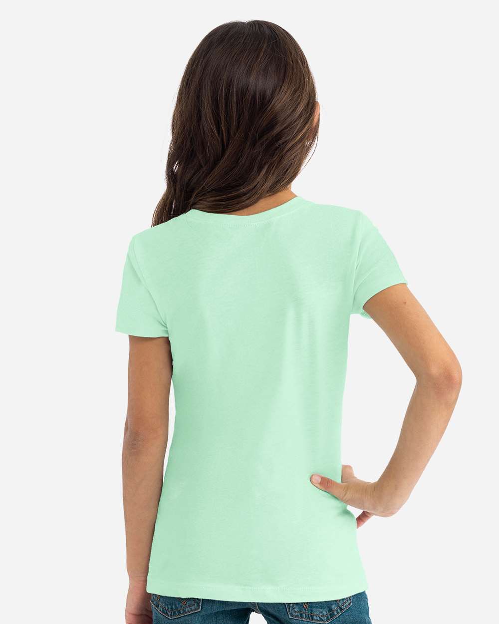 Girls’ CVC Princess T-Shirt - OnModelBack - B56118042 - Mint
