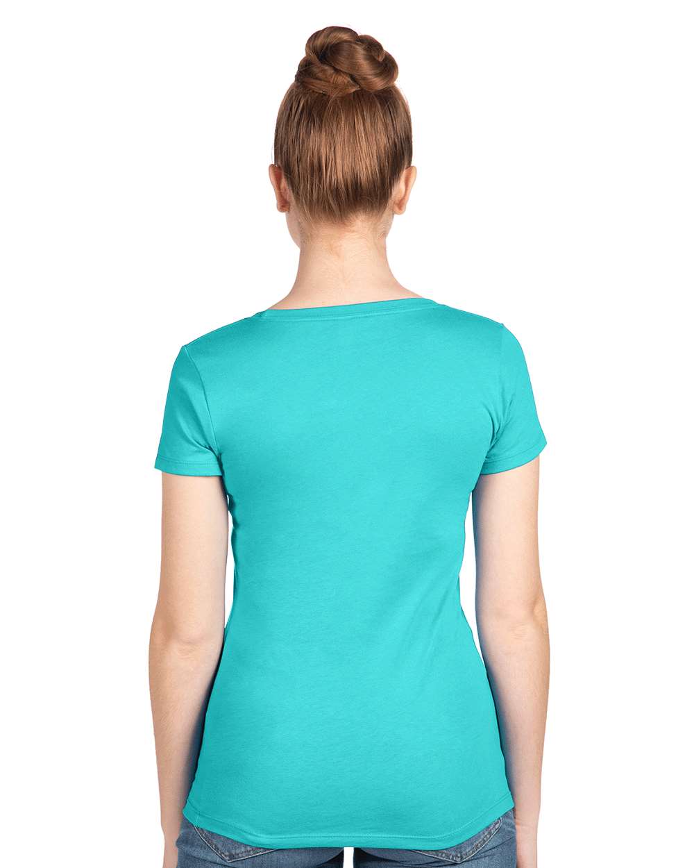 Women's Ideal T-Shirt - OnModelBack - B56918972 - Tahiti Blue