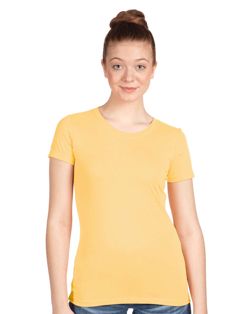 Women's Ideal T-Shirt - OnModelFront - B56918402 - Banana Cream