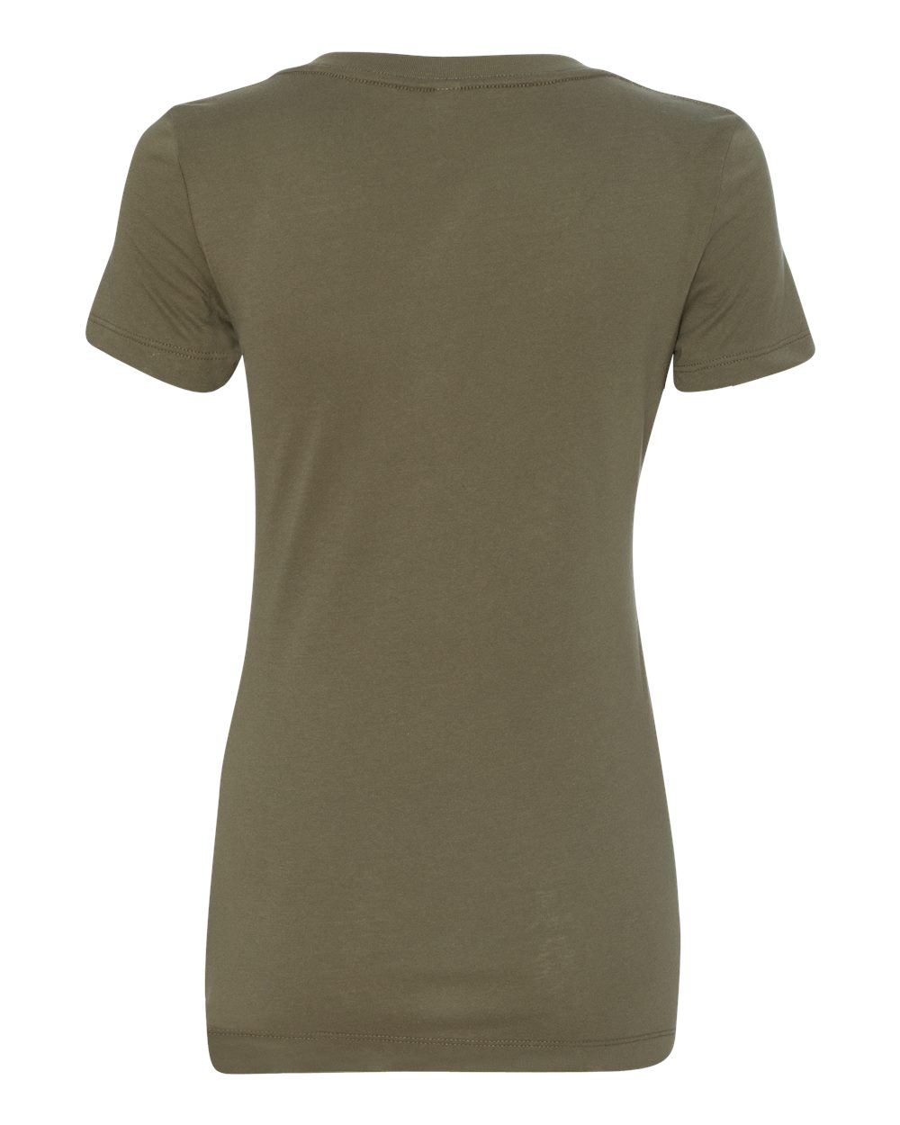 Women's Ideal V-Neck T-Shirt - Back - B57218062 - Military Green