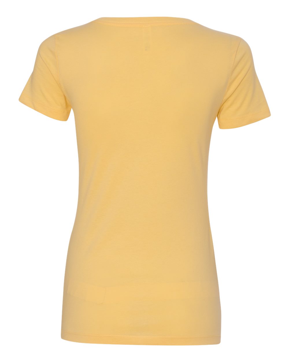 Women's Ideal V-Neck T-Shirt - Back - B57218402 - Banana Cream