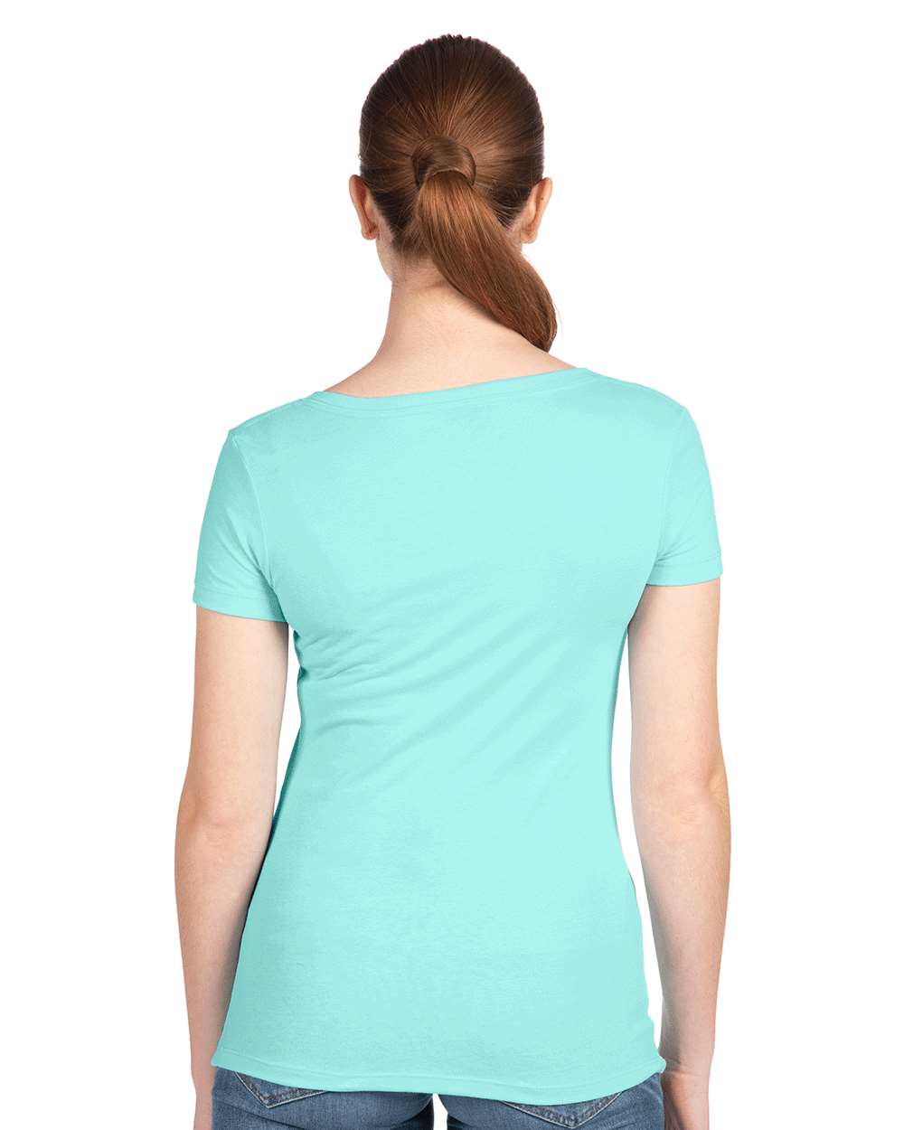 Women's Ideal V-Neck T-Shirt - OnModelBack - B57218262 - Cancun