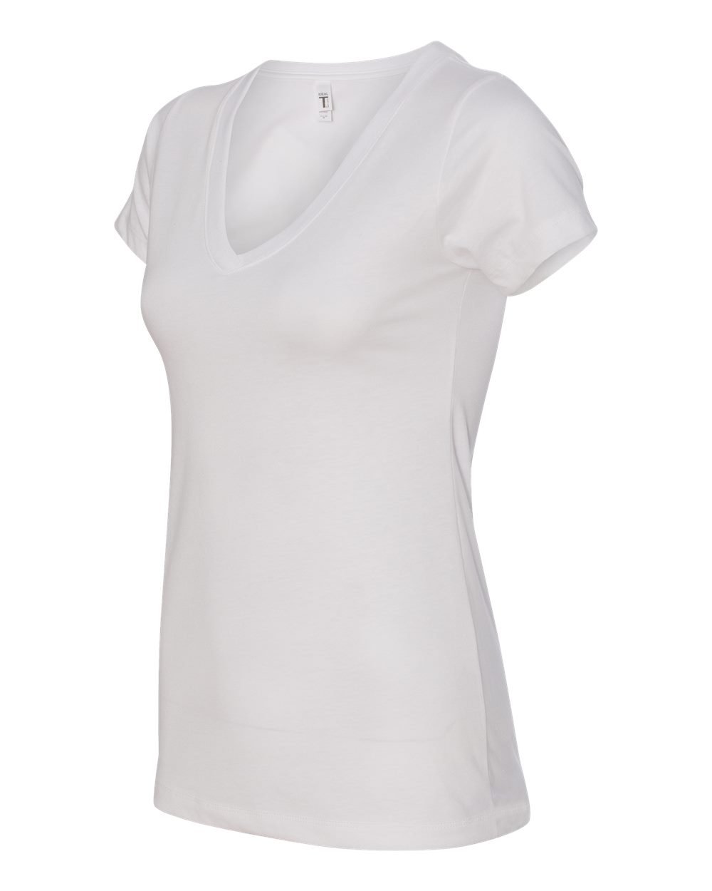 Women's Ideal V-Neck T-Shirt - Side - B57218002 - White