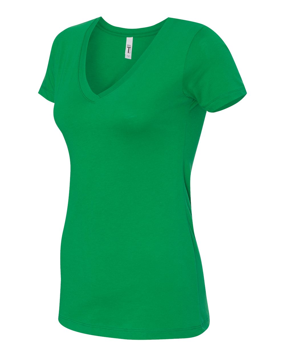 Women's Ideal V-Neck T-Shirt - Side - B57218602 - Kelly Green