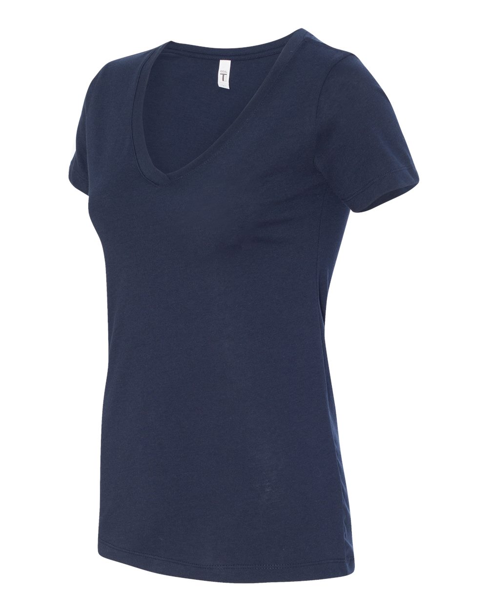 Women's Ideal V-Neck T-Shirt - Side - B57218652 - Midnight Navy