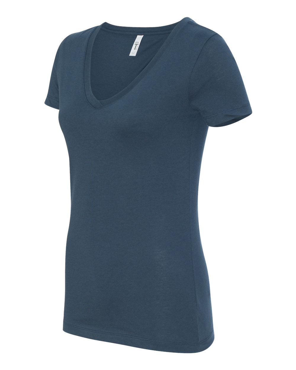 Women's Ideal V-Neck T-Shirt - Side - B57218682 - Indigo