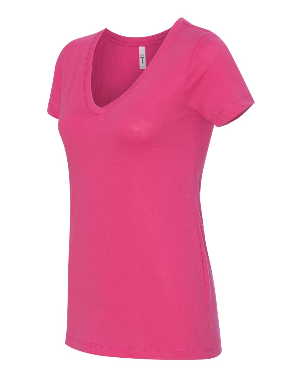 Women's Ideal V-Neck T-Shirt - Side - B57218692 - Raspberry
