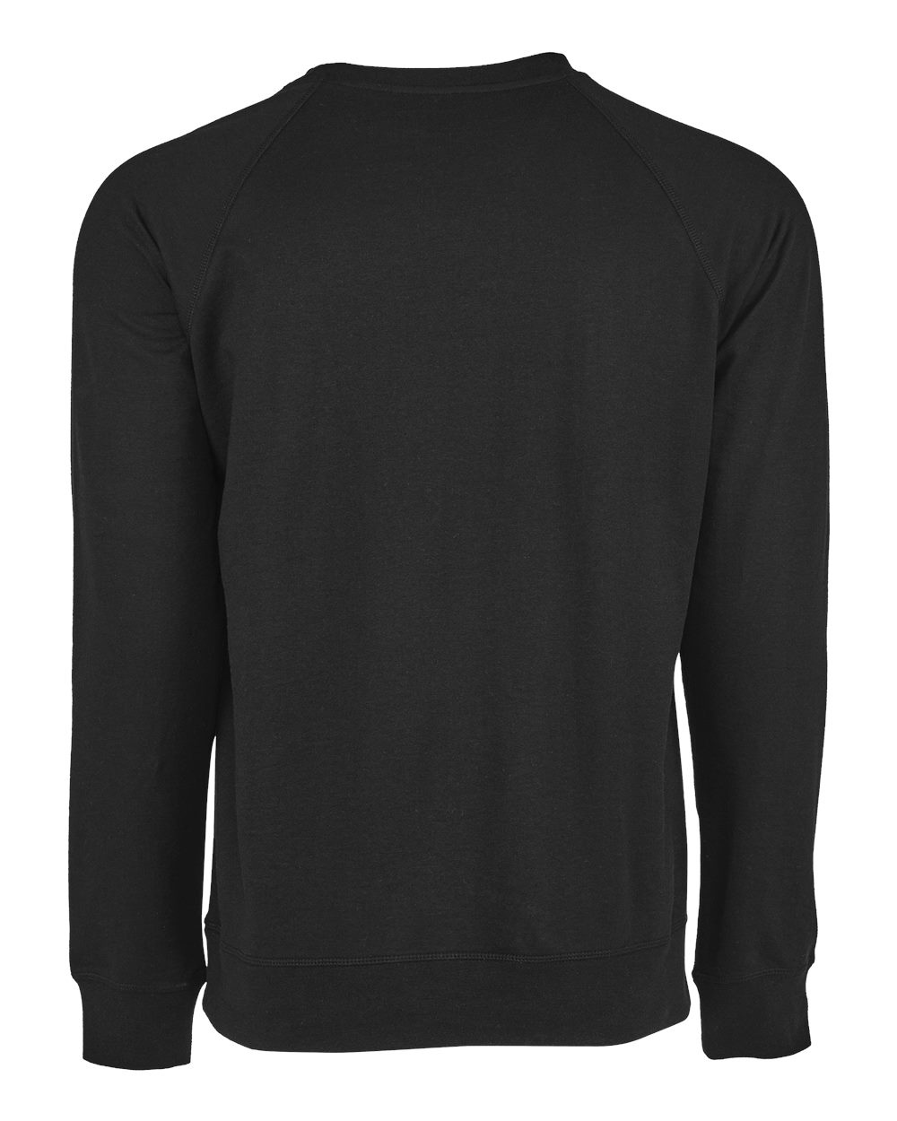 Unisex Laguna Raglan Crewneck Sweatshirt - Back - B26918012 - Graphite Black