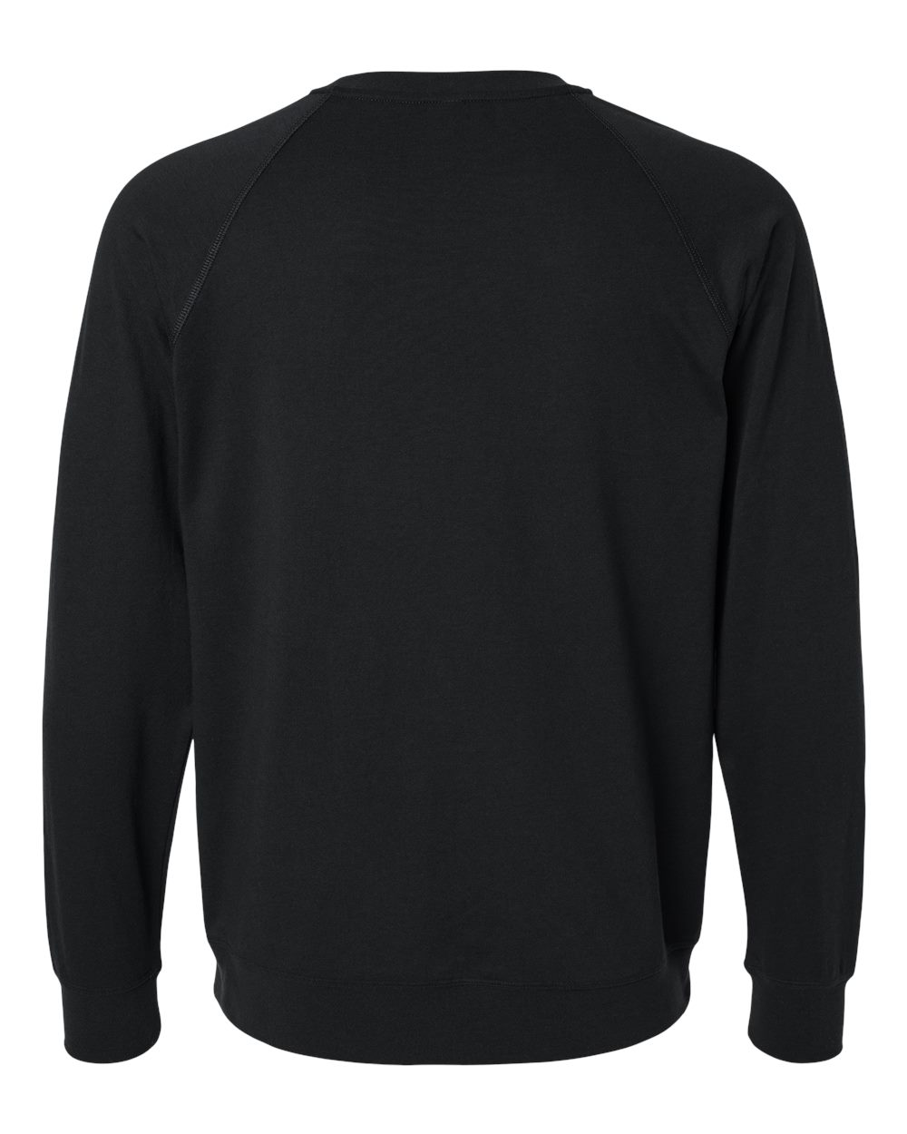 Unisex Laguna Raglan Crewneck Sweatshirt - Back - B26918502 - Black