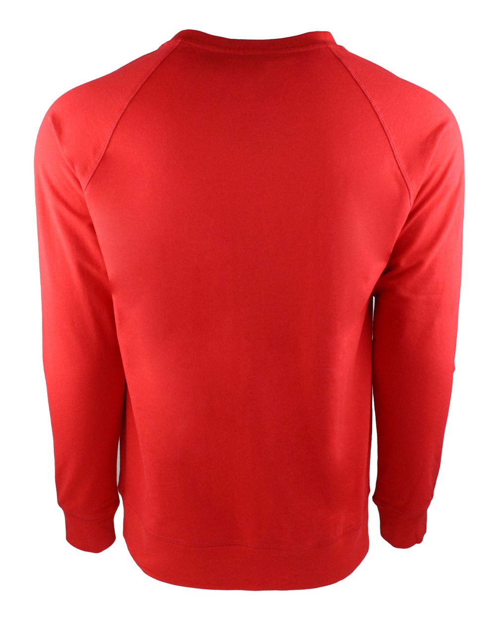 Unisex Laguna Raglan Crewneck Sweatshirt - Back - B26918702 - Red