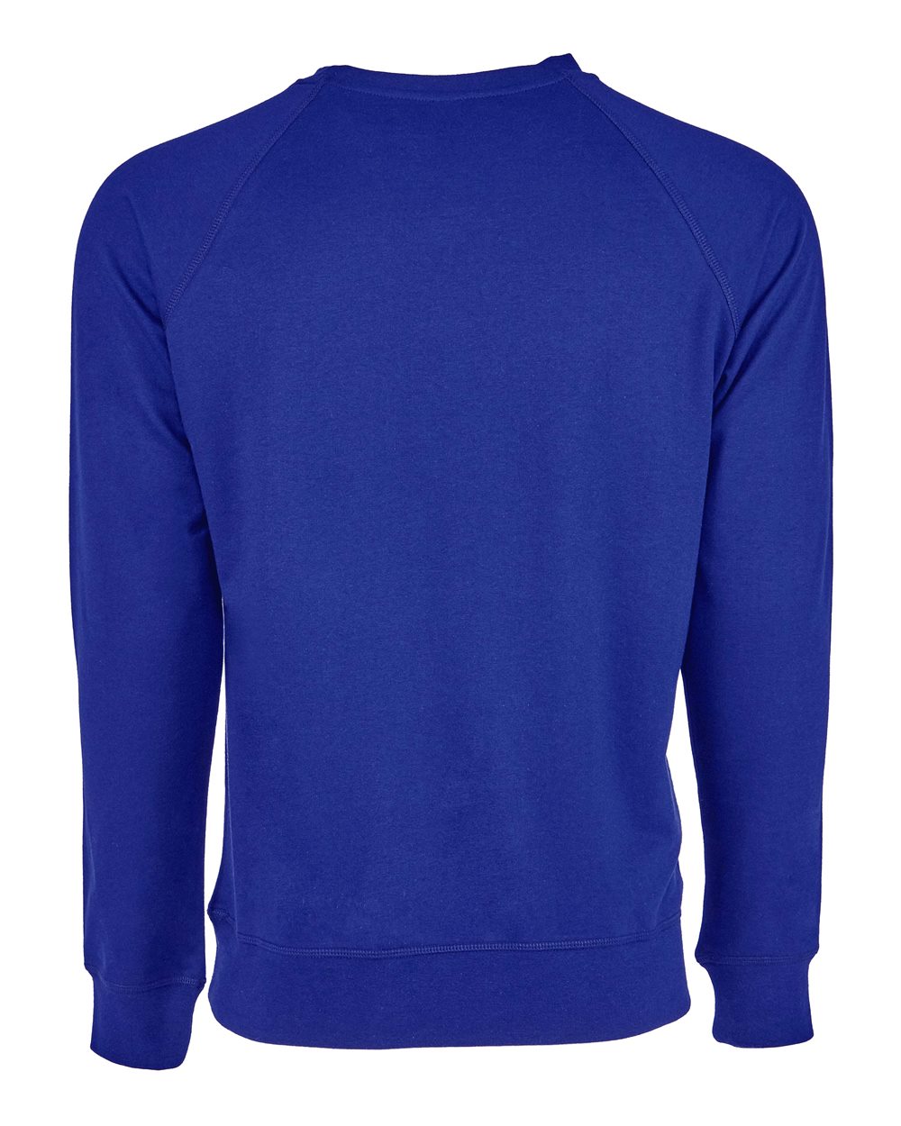 Unisex Laguna Raglan Crewneck Sweatshirt - Back - B26918752 - Royal