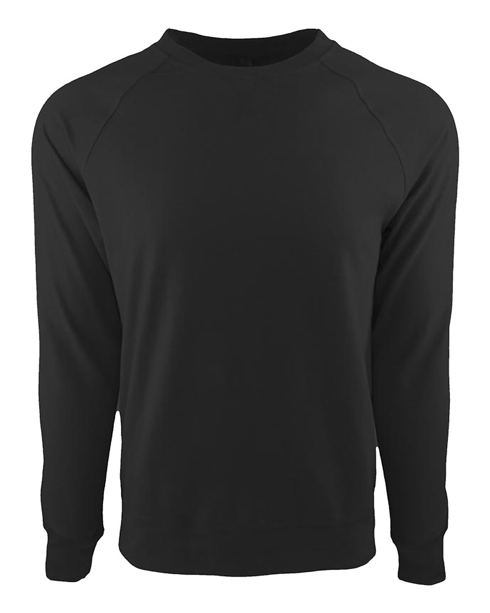 Unisex Laguna Raglan Crewneck Sweatshirt - Front - B26918012 - Graphite Black