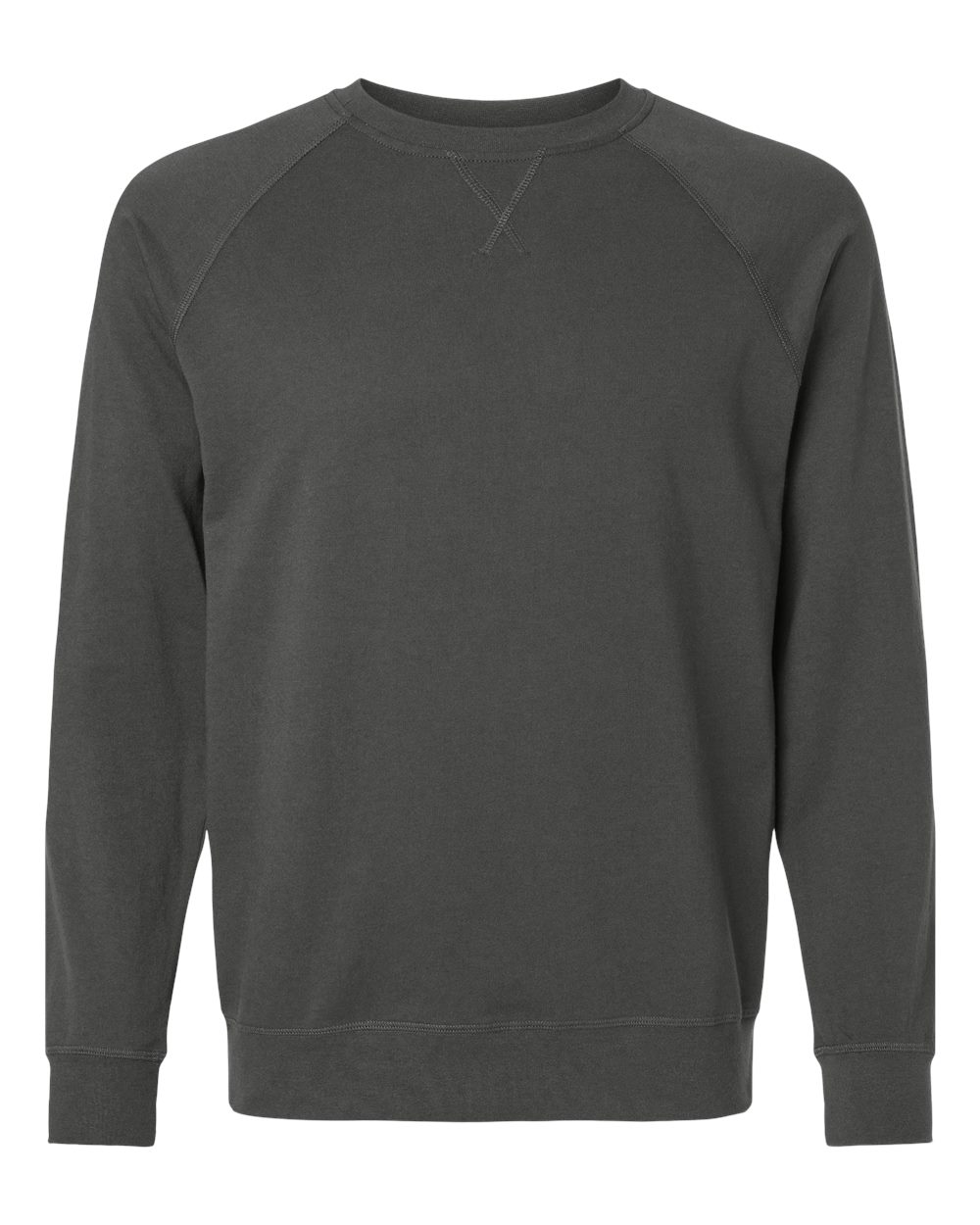 Unisex Laguna Raglan Crewneck Sweatshirt - Front - B26918092 - Heavy Metal