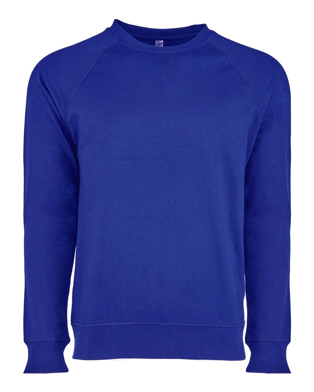 Unisex Laguna Raglan Crewneck Sweatshirt - Front - B26918752 - Royal
