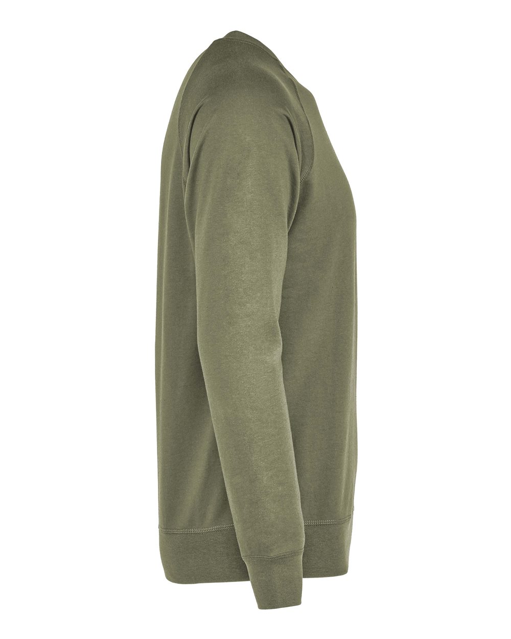 Unisex Laguna Raglan Crewneck Sweatshirt - Side - B26918062 - Military Green
