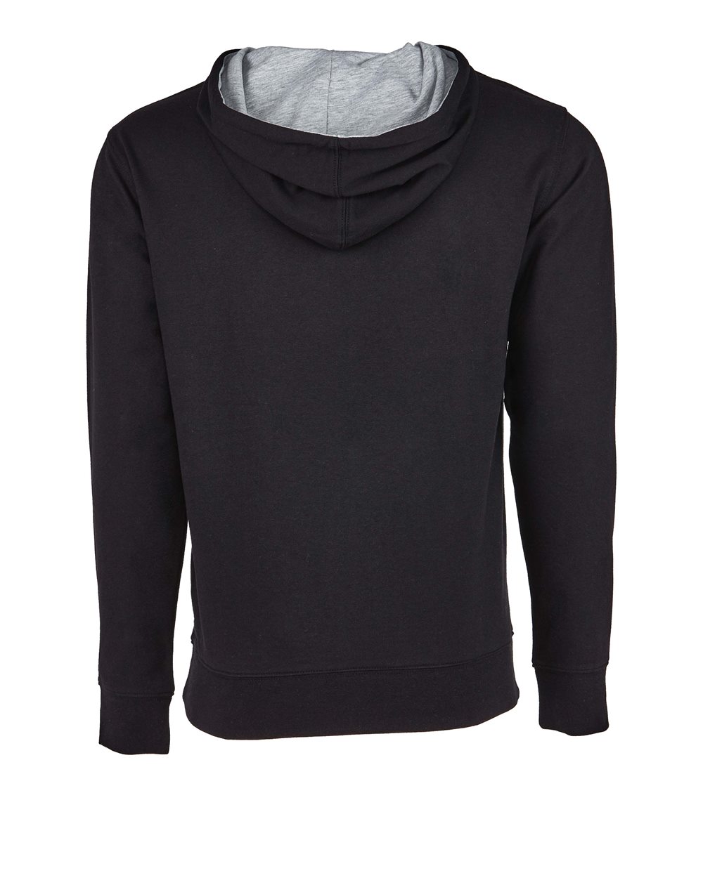 Unisex Laguna Hoodie Sweatshirt - Back - B27318512 - Black/ Heather Grey
