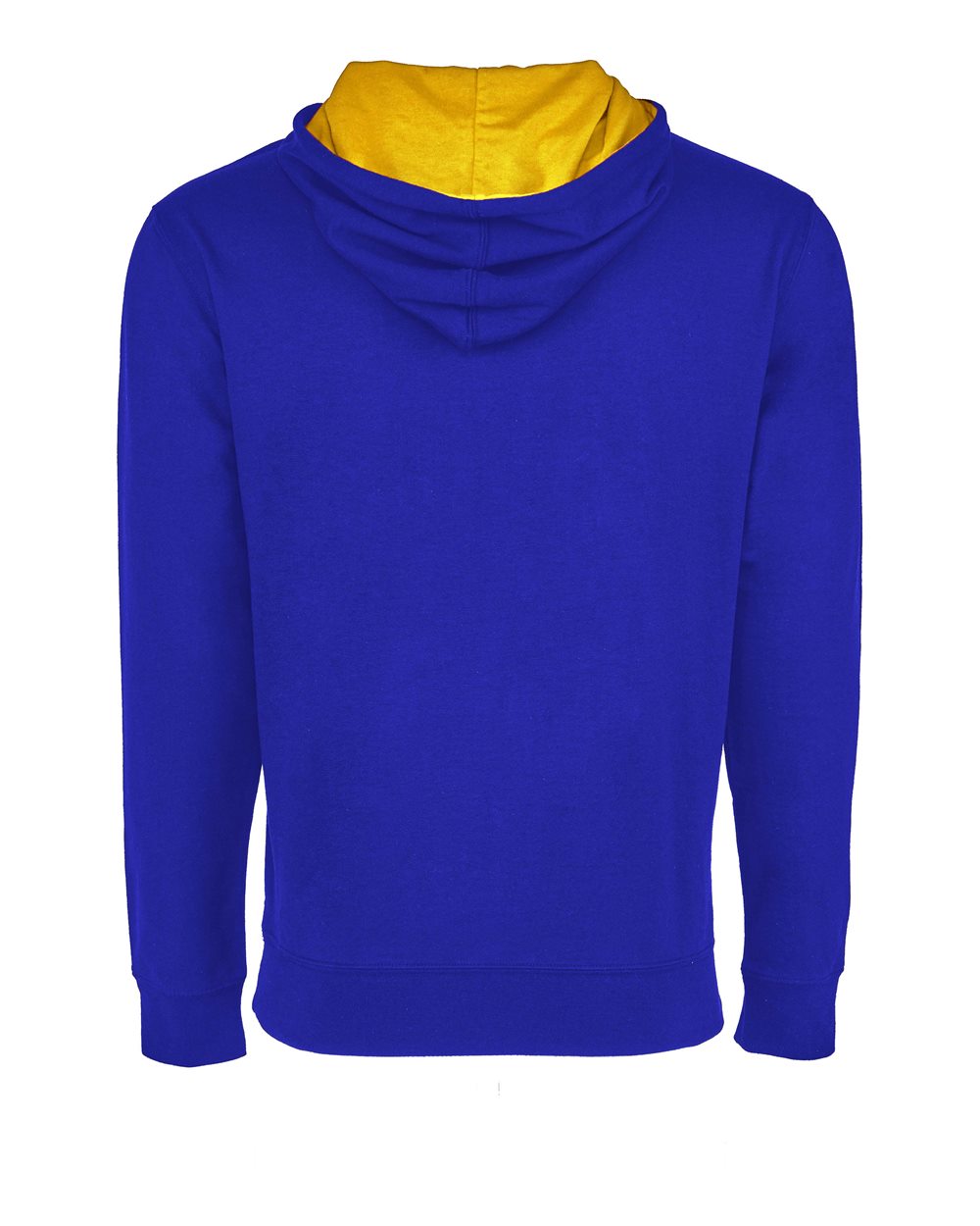 Unisex Laguna Hoodie Sweatshirt - Back - B27318772 - Royal/ Gold