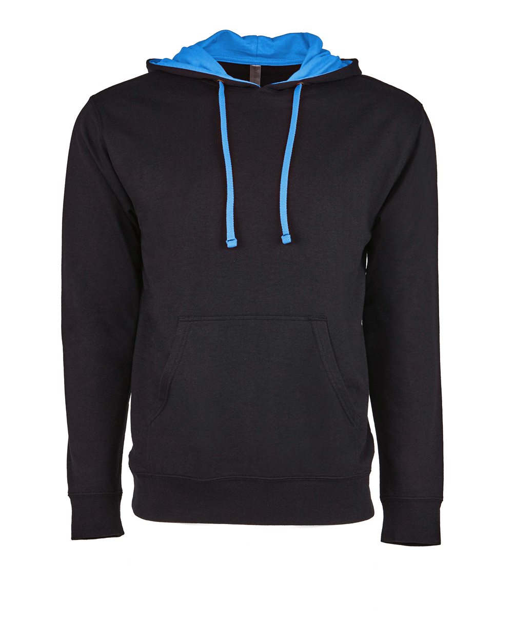 Unisex Laguna Hoodie Sweatshirt - Front - B27318762 - Black/ Turquoise