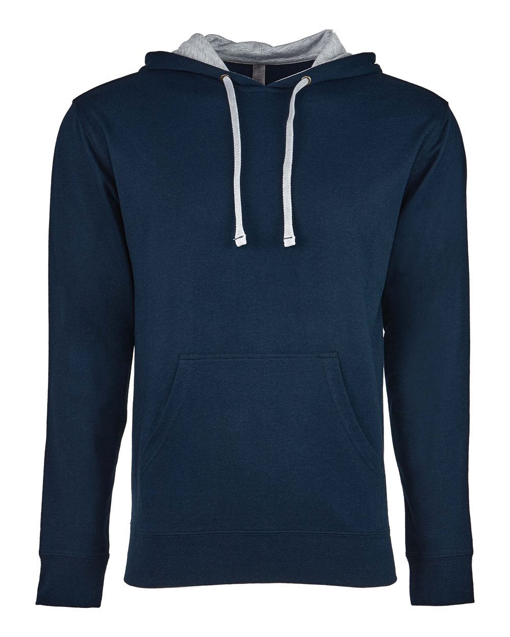 Unisex Laguna Hoodie Sweatshirt - Front - B27318902 - Midnight Navy/ Heather Grey