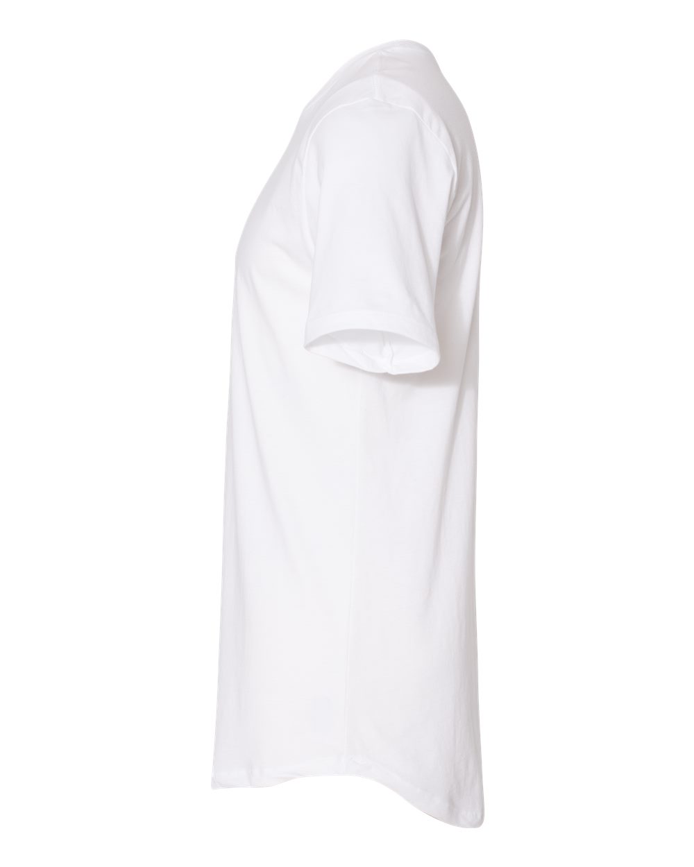 Men's Cotton Long Body T-Shirt - DirectSide - B38618002 - White