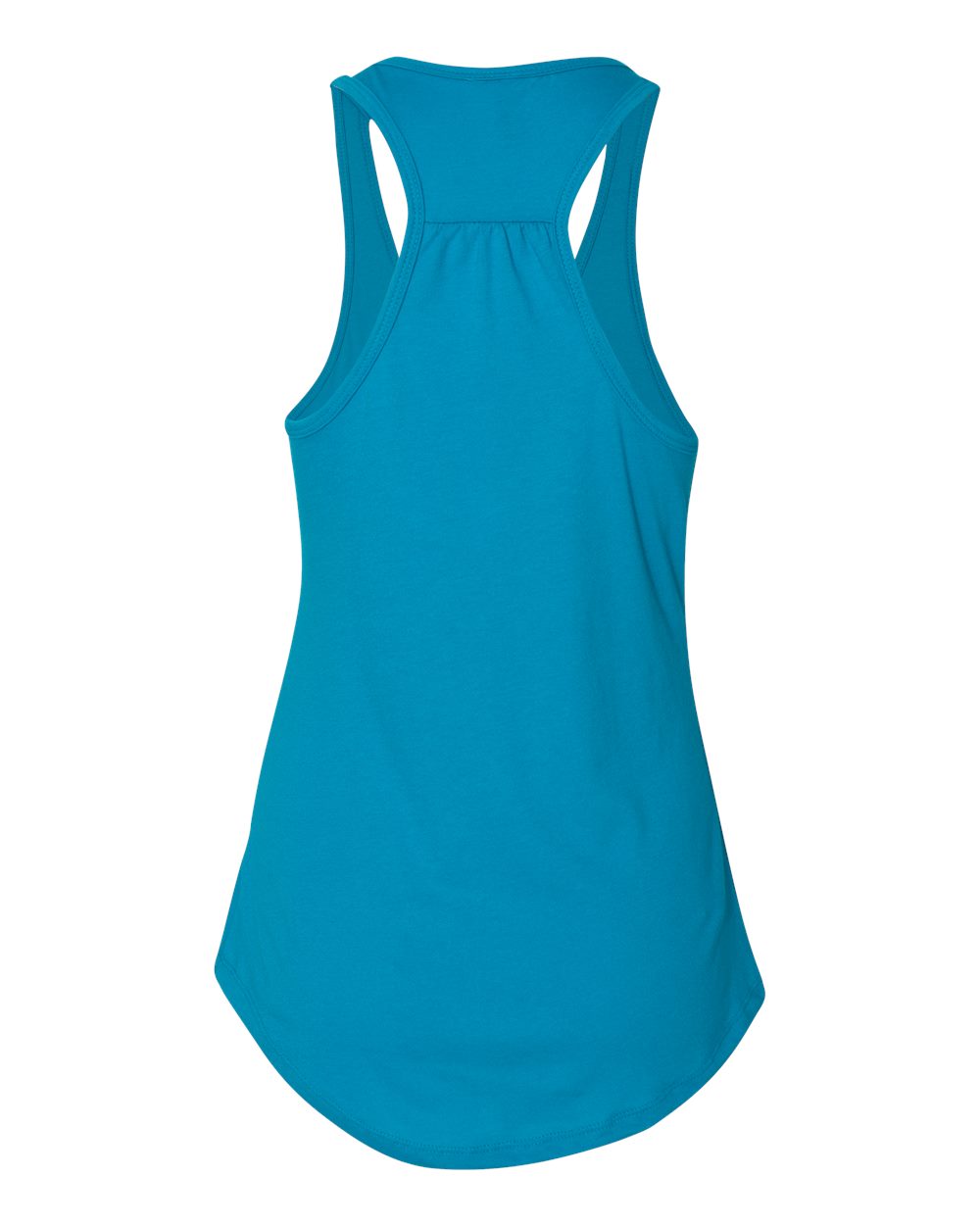 Women's Gathered Racerback Tank - Back - B38918762 - Turquoise