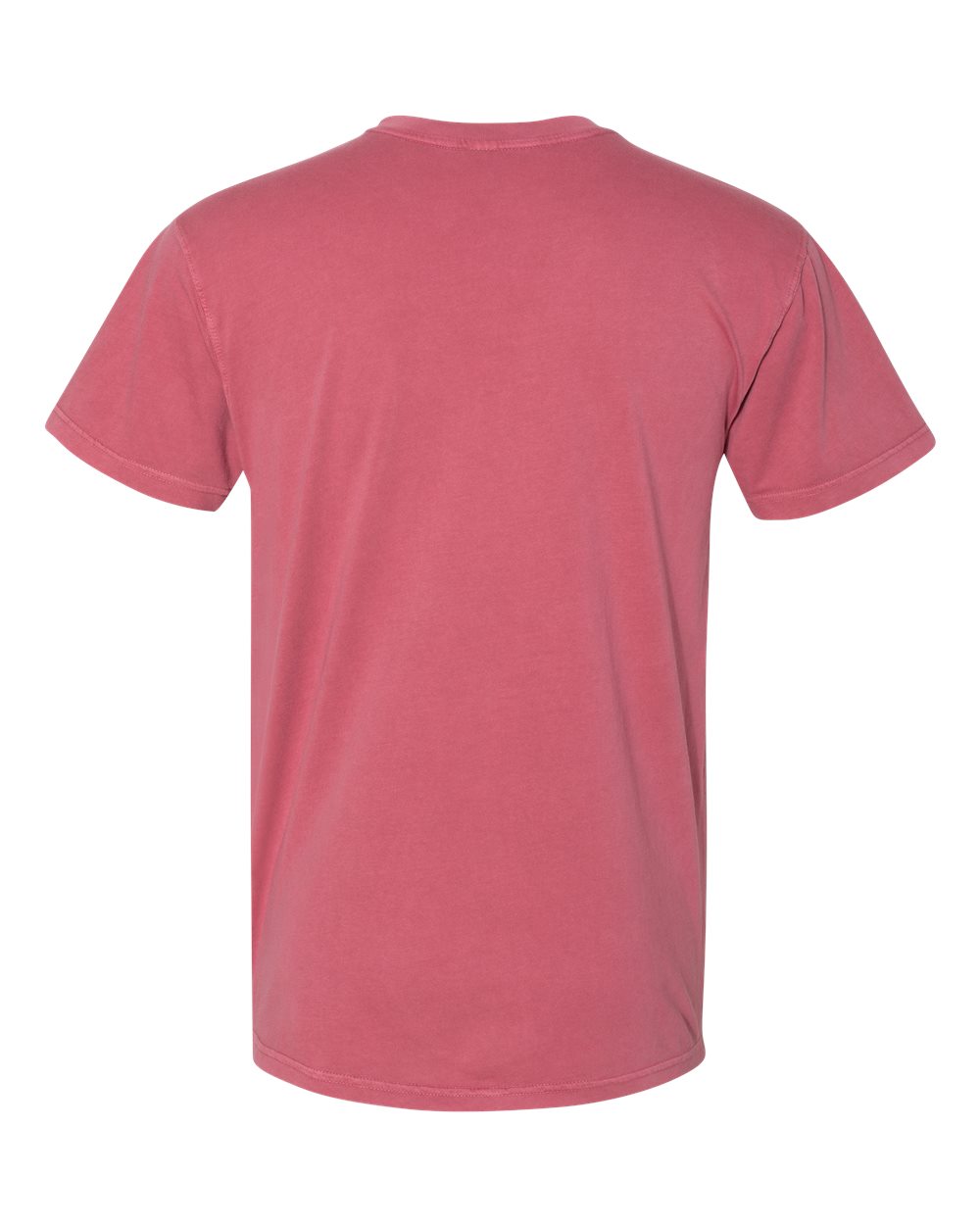 Unisex Inspired Dye Pocket T-Shirt - Back - B39618322 - Smoked Paprika