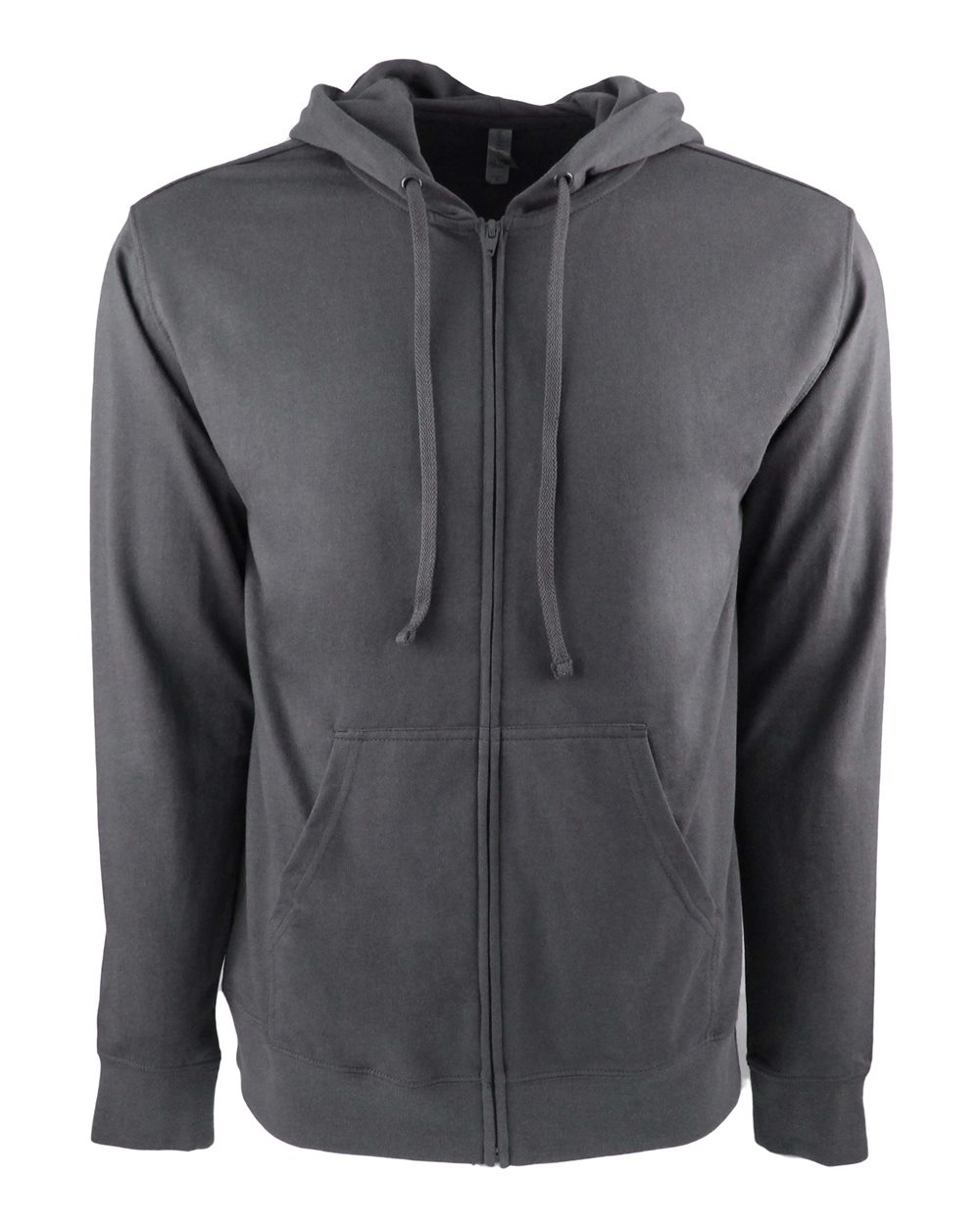 Unisex Laguna Full-Zip Hoodie Sweatshirt - Front - B40018092 - Heavy Metal/ Heavy Metal