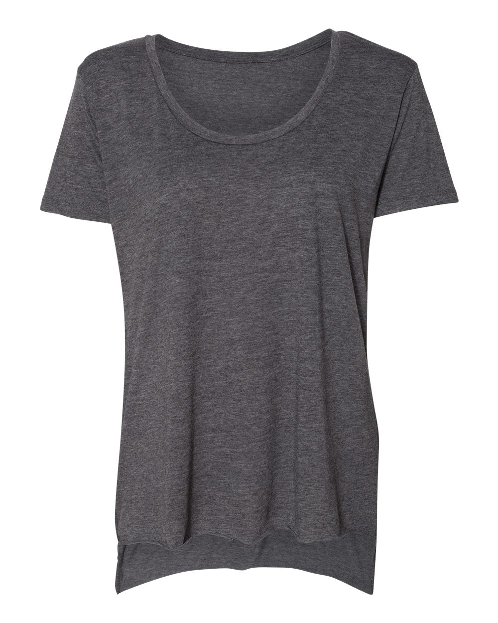 Women's Festival Scoop Neck T-Shirt - Front - B20418352 - Charcoal