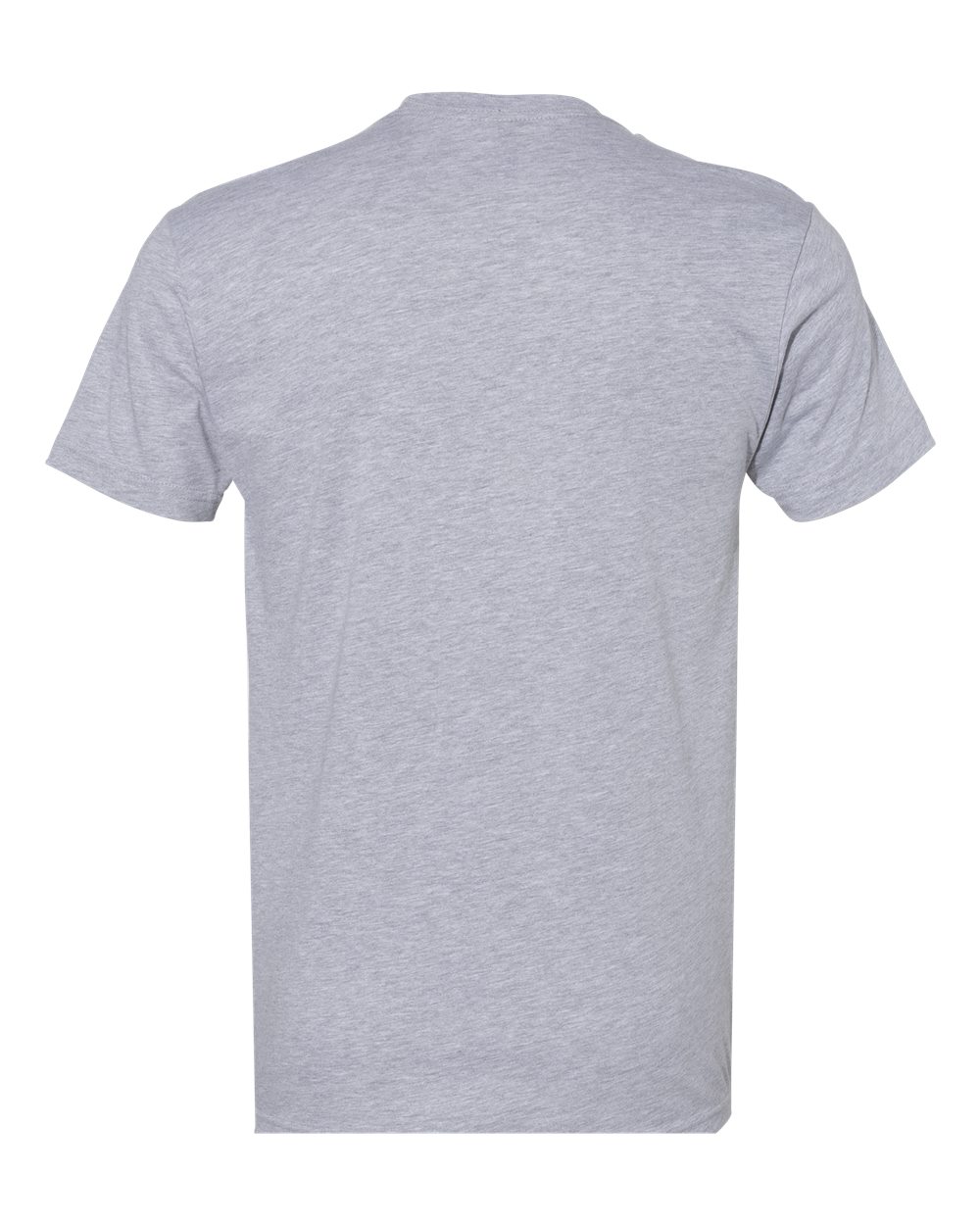 Unisex Cotton Pocket T-Shirt - Back - B21618582 - Heather Grey