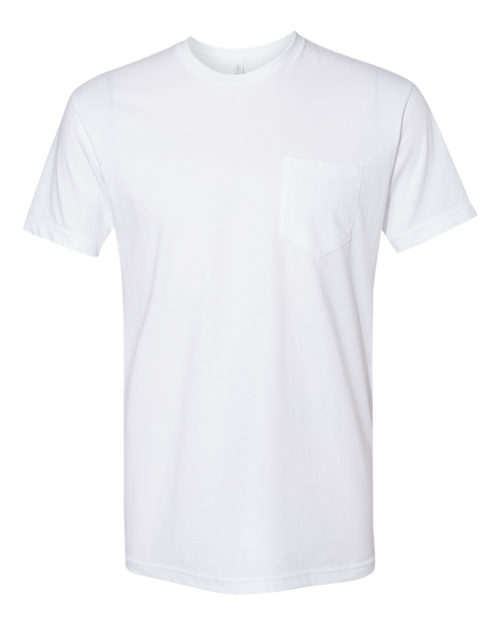Unisex Cotton Pocket T-Shirt - Front - B21618002 - White