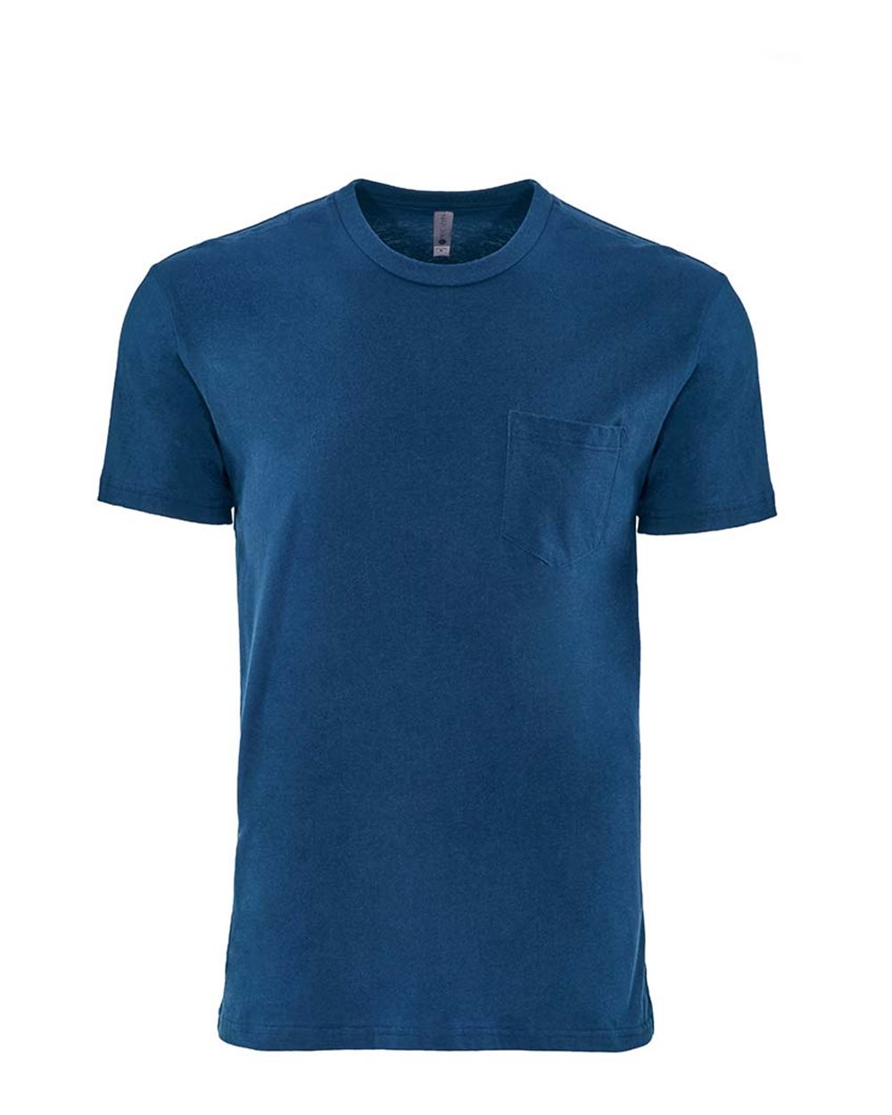 Unisex Cotton Pocket T-Shirt - Front - B21618252 - Cool Blue