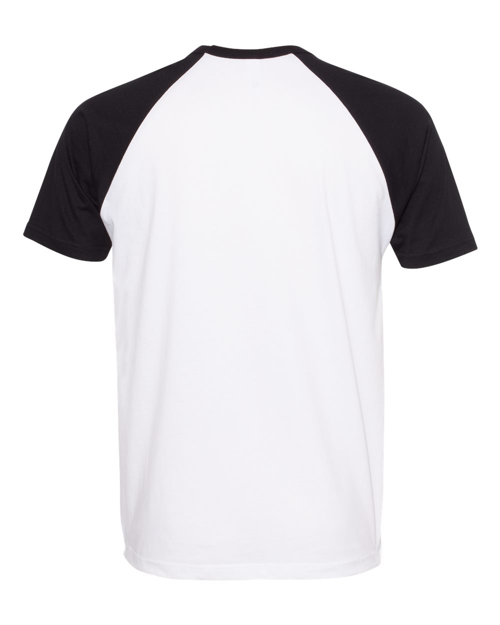 Unisex Cotton Raglan T-Shirt - Back - B21518102 - Black/ White