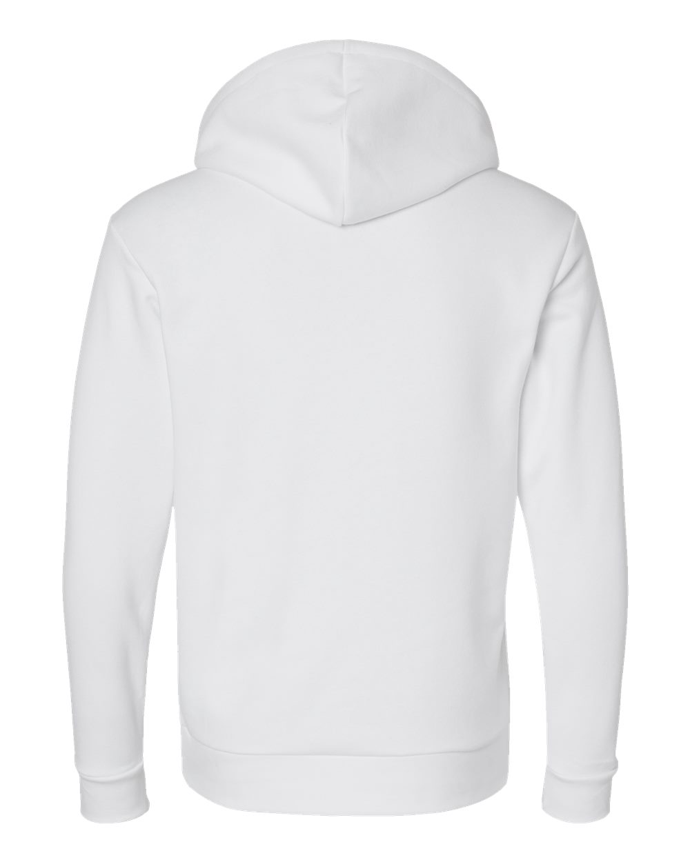 Unisex Santa Barbara Hoodie Sweatshirt - Back - B21118002 - White