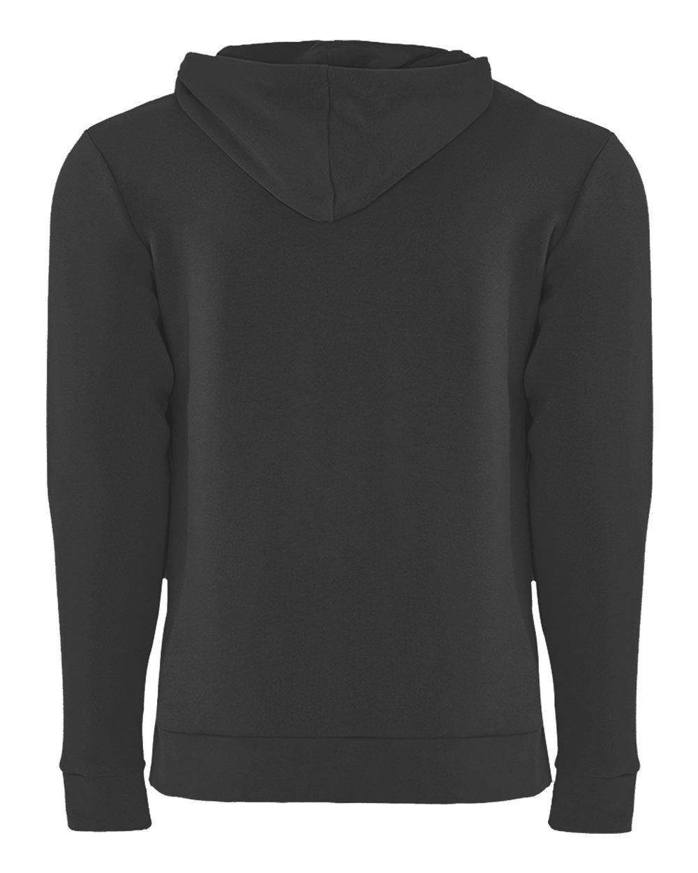 Unisex Santa Barbara Hoodie Sweatshirt - Back - B21118512 - Graphite Black