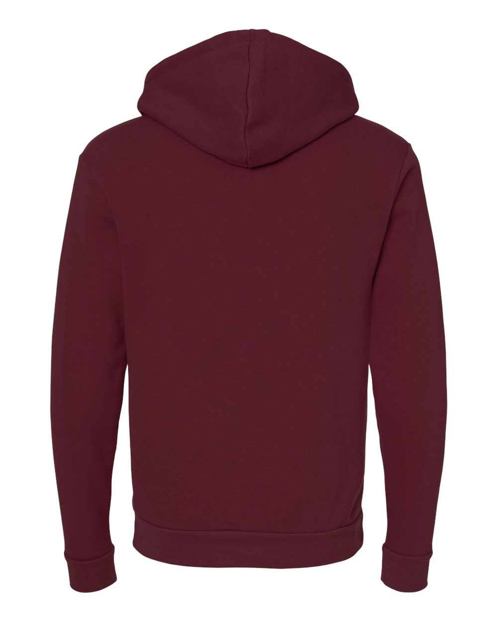 Unisex Santa Barbara Hoodie Sweatshirt - Back - B21118532 - Maroon