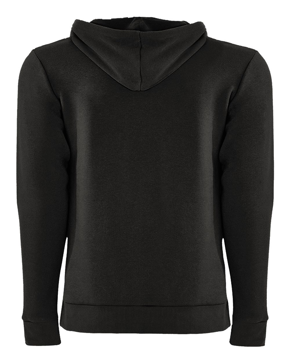 Unisex Santa Barbara Hoodie Sweatshirt - Back - B21118562 - Black/ Black