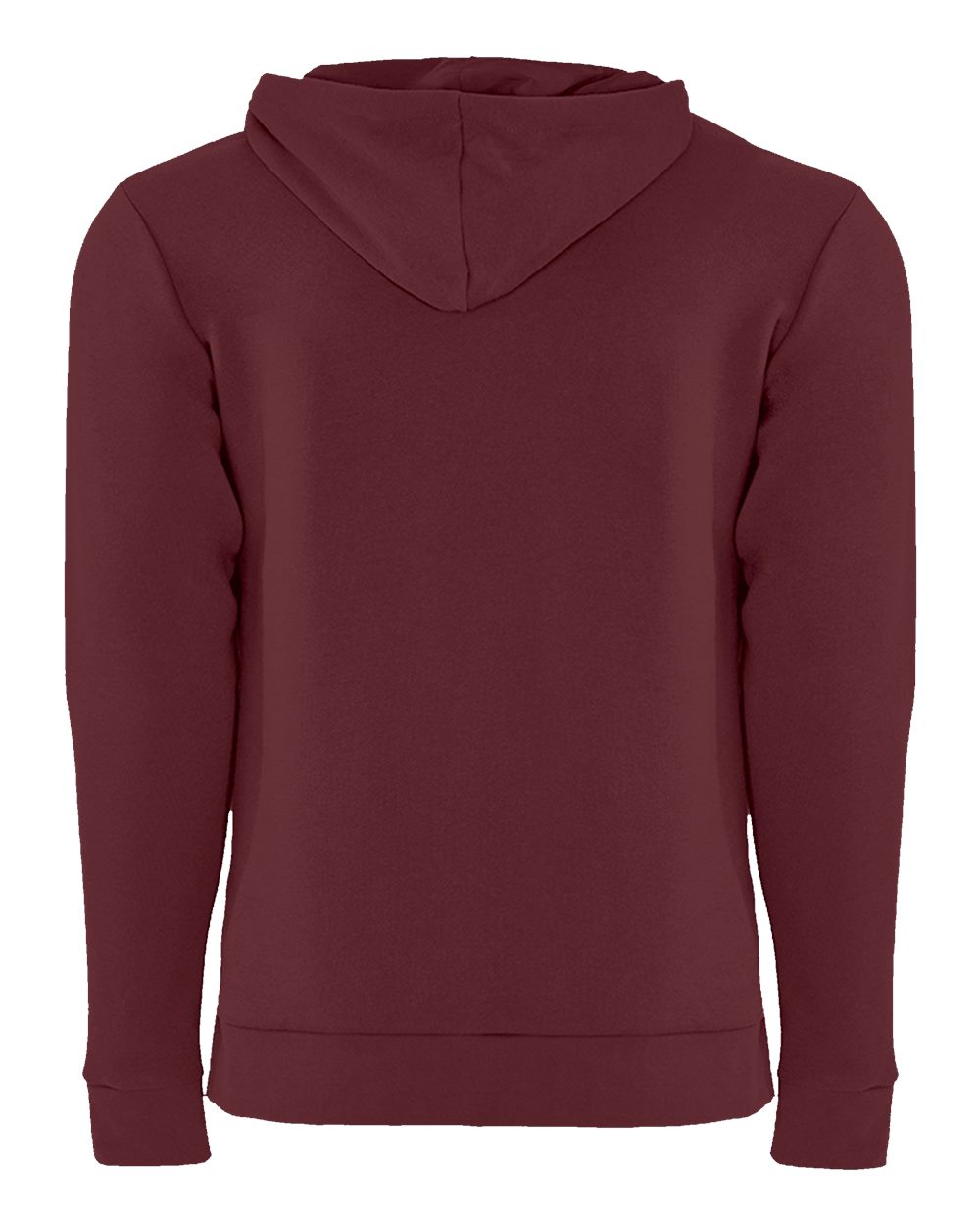 Unisex Santa Barbara Hoodie Sweatshirt - Back - B21118992 - Oxblood