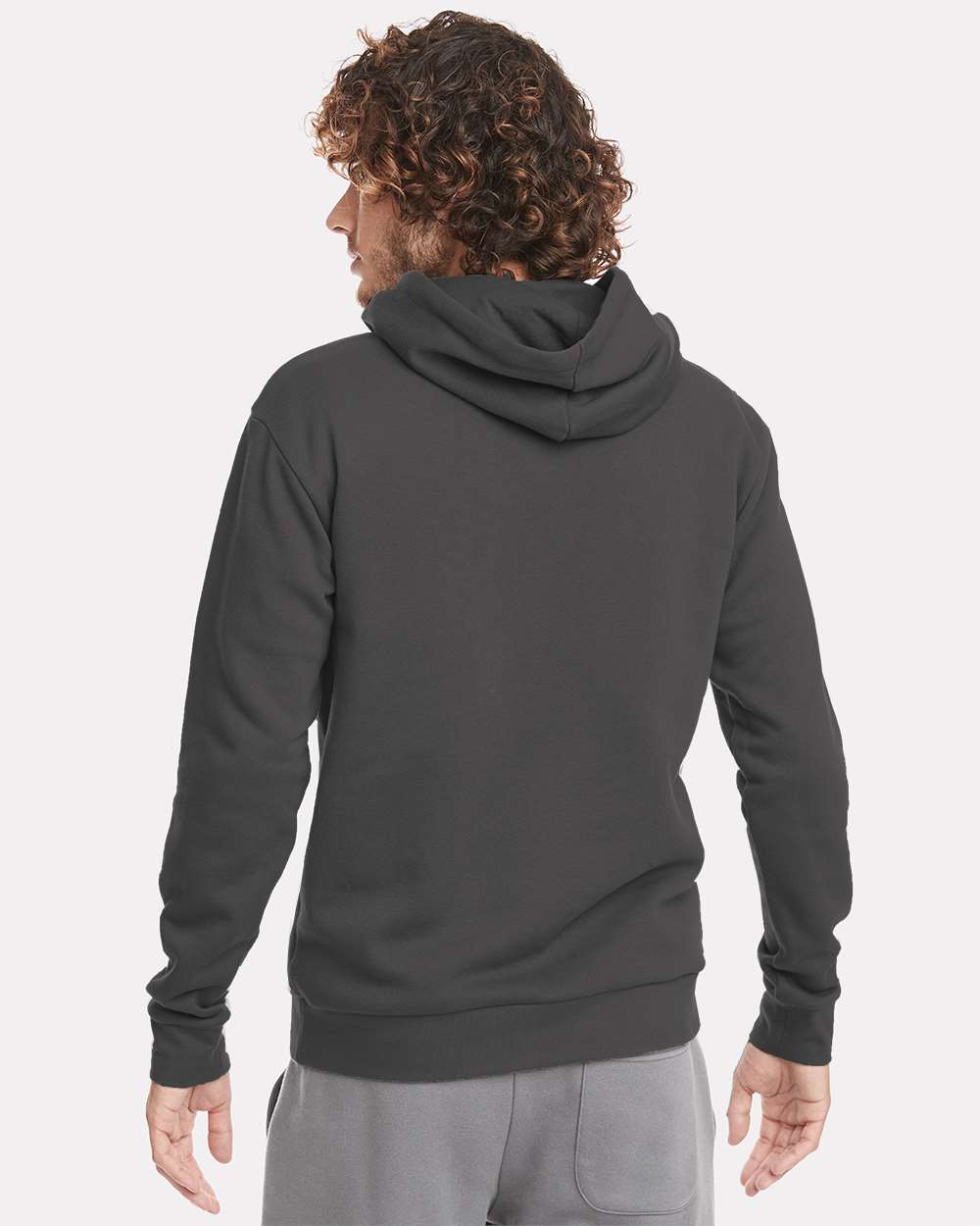 Unisex Santa Barbara Hoodie Sweatshirt - OnModelBack - B21118092 - Heavy Metal