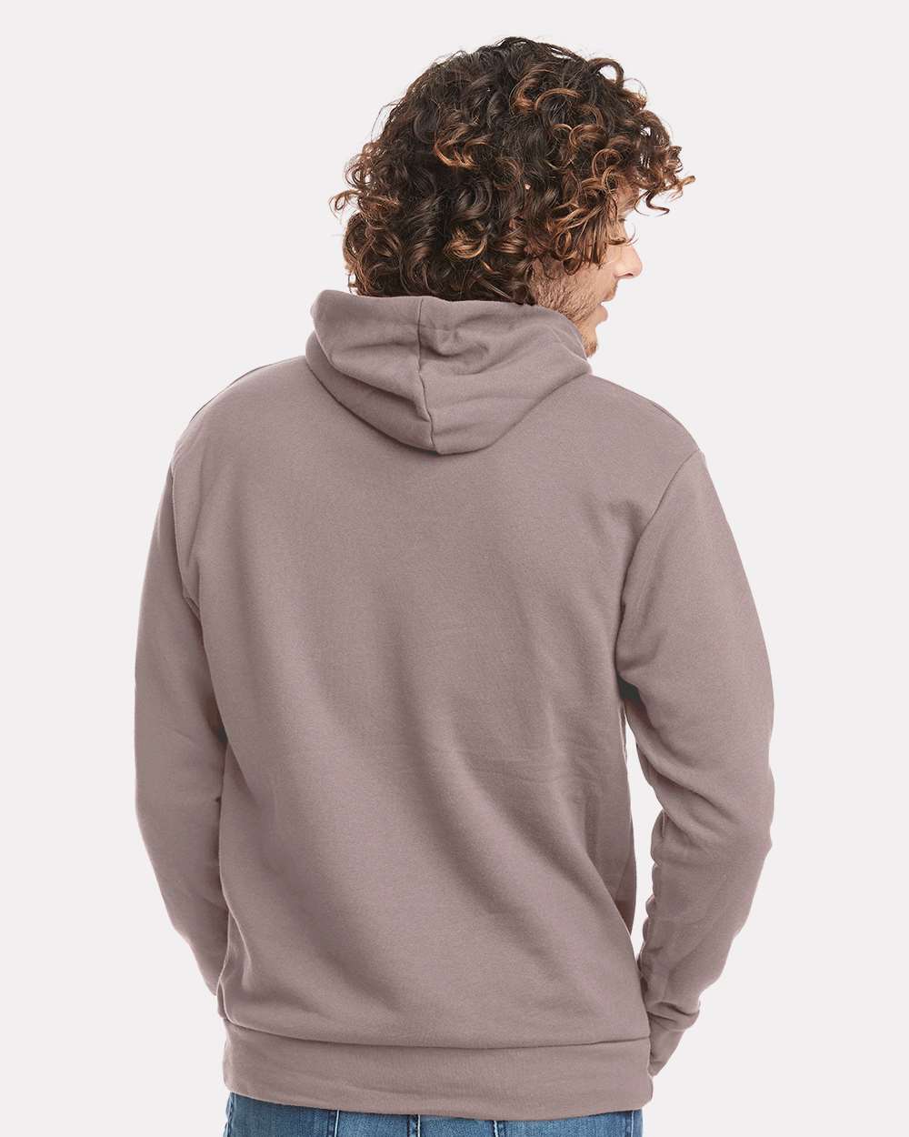 Unisex Santa Barbara Hoodie Sweatshirt - OnModelBack - B21118242 - Shiitake