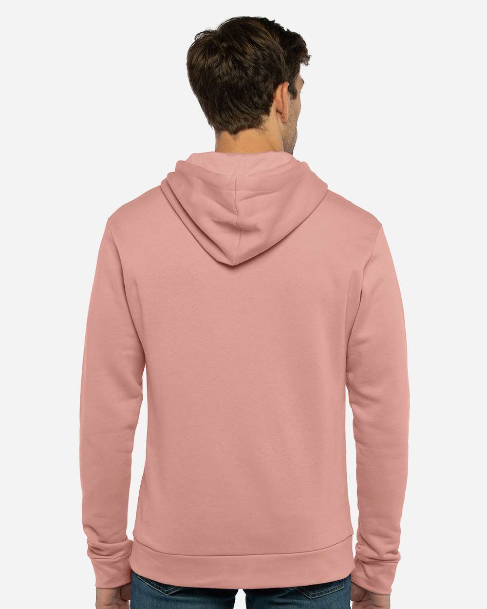 Unisex Santa Barbara Hoodie Sweatshirt - OnModelBack - B21118302 - Desert Pink
